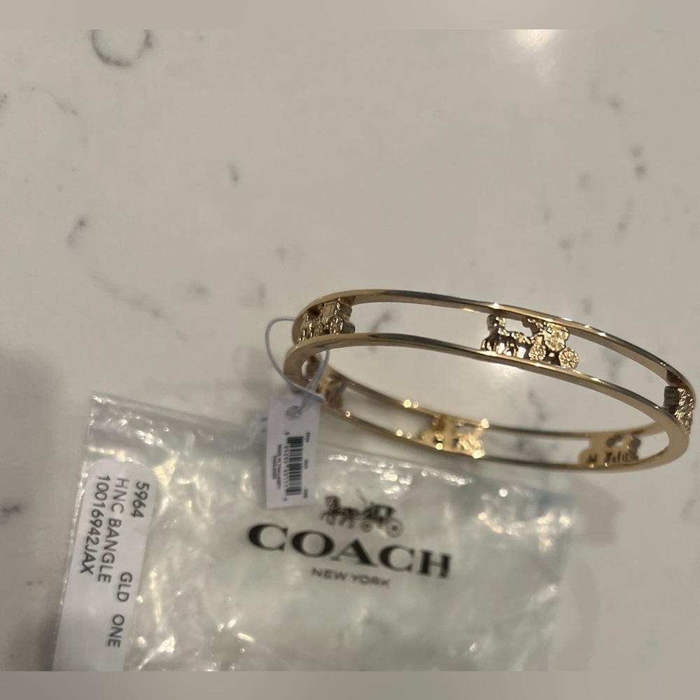COACH horse and carriage bangle